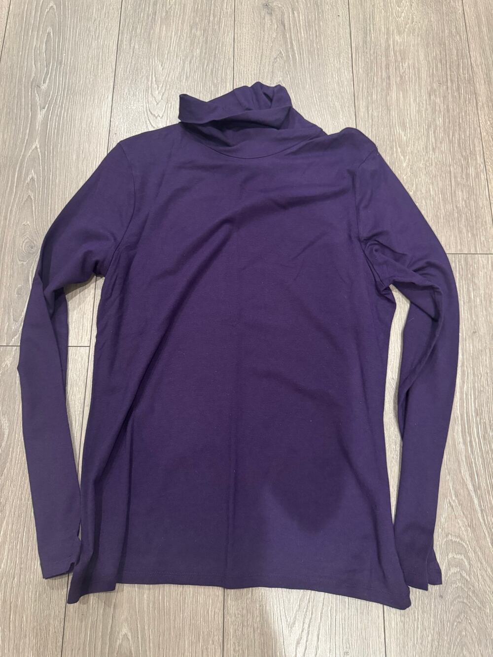 Merona Purple Modal Cotton Turtleneck Long Sleeve Top Women’s XL